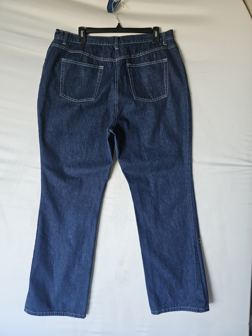 Style & Co. Dark Wash Studded Flare Jeans - Size 16 - Picture 4 of 16